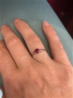 Anello Live Diamond Donna in Oro bianco Rubino LD05038012I - LD05038012I